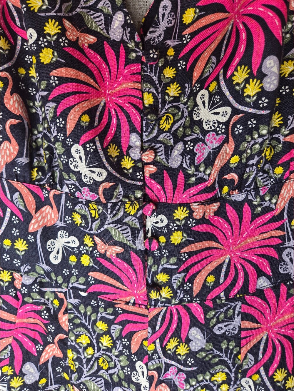 Boden Jemima Tropical Charm Wide-leg Jumpsuit (Size 10) - Picture 2 of 9